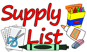  Supply List 